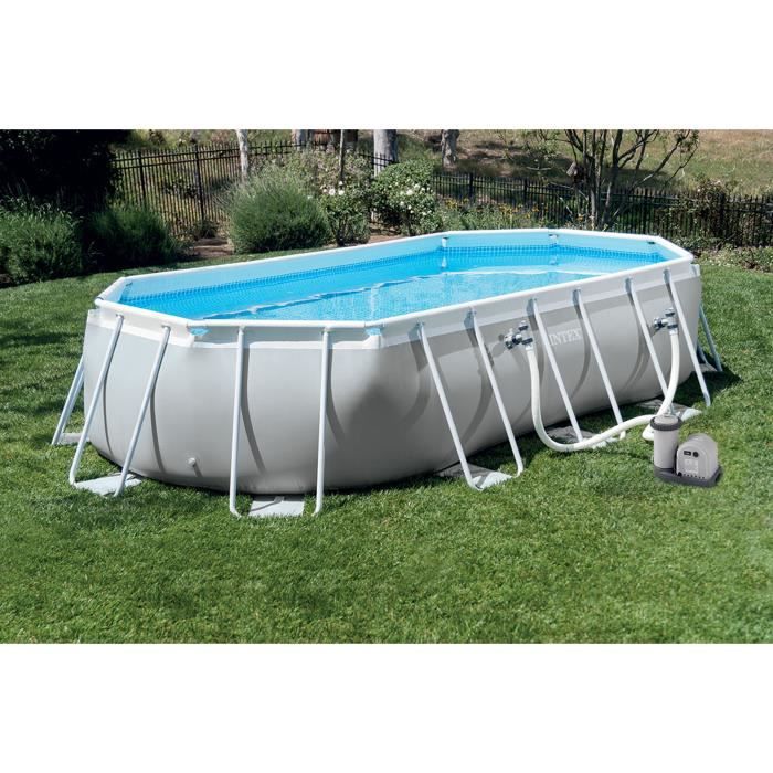 INT26798NP-1.jpg Intex buisvormig ovaal prisma frame zwembad kit (l) 6.10 x (b) 3.05 x (h) 1.22m - Afbeelding 2