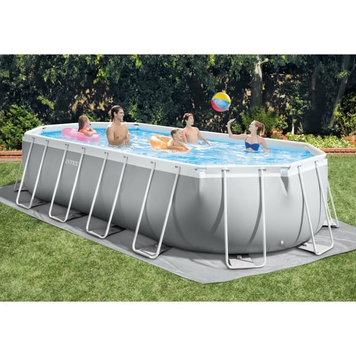 INT26798NP-3.jpg Intex buisvormig ovaal prisma frame zwembad kit (l) 6.10 x (b) 3.05 x (h) 1.22m - Afbeelding 4