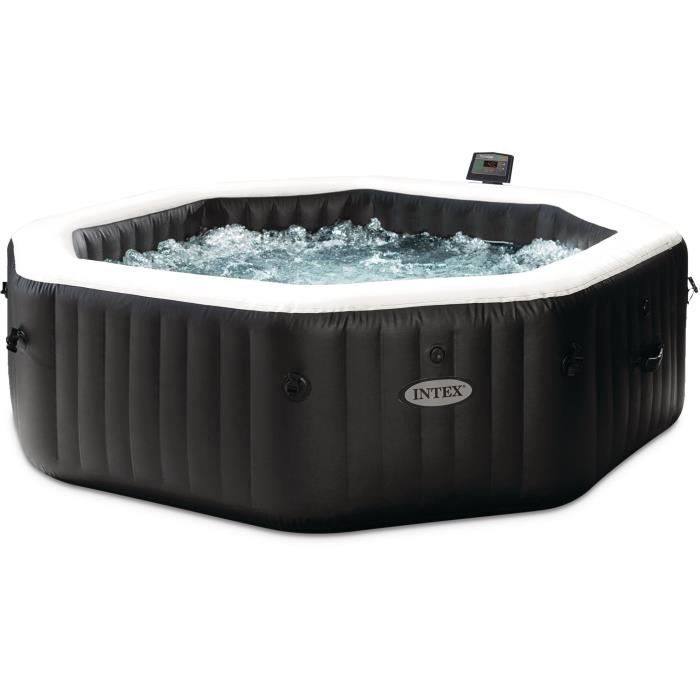 INT6941057418315-0.jpg Spa - INTEX - PureSpa Carbon - 6 plaatsen - 140 bubbeldiffusers - 6 massagejets - Afbeelding 1