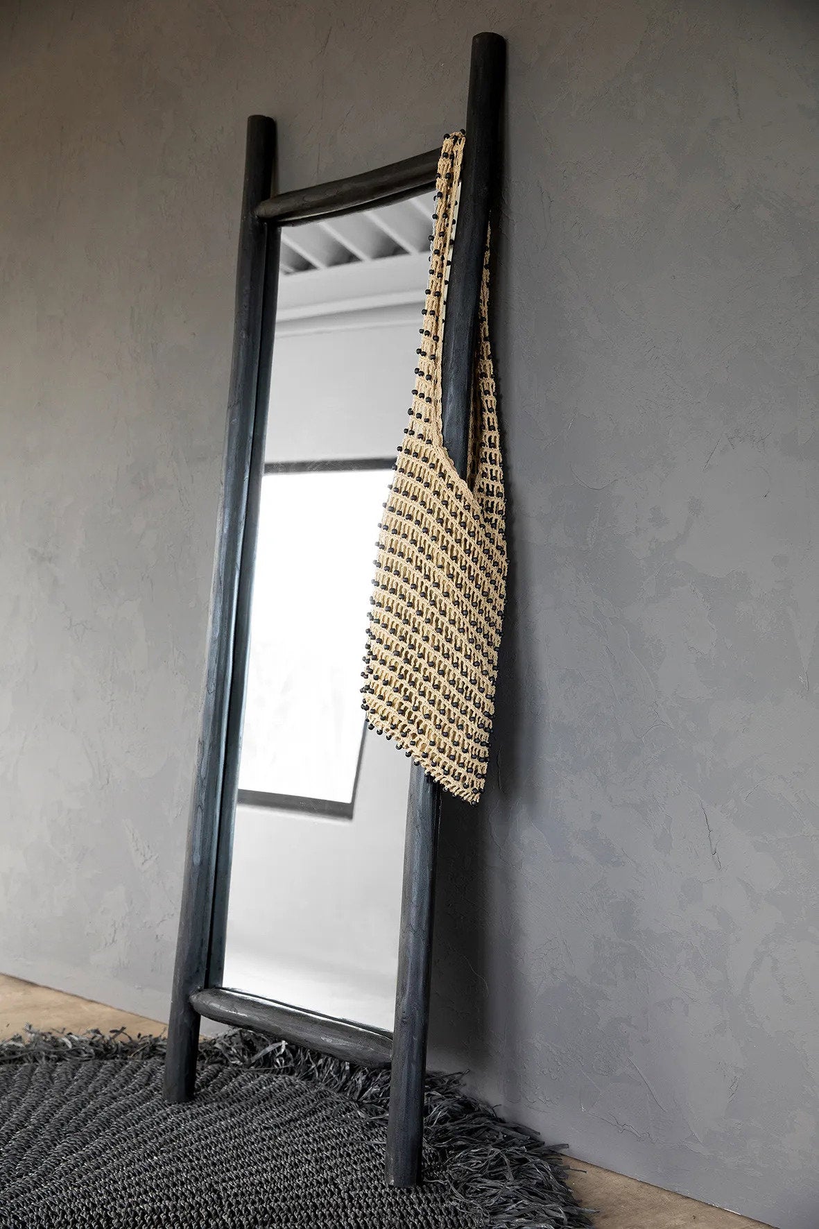 JAAM022B-3.jpg De eilandkleedkamer spiegel - Zwart - Afbeelding 4
