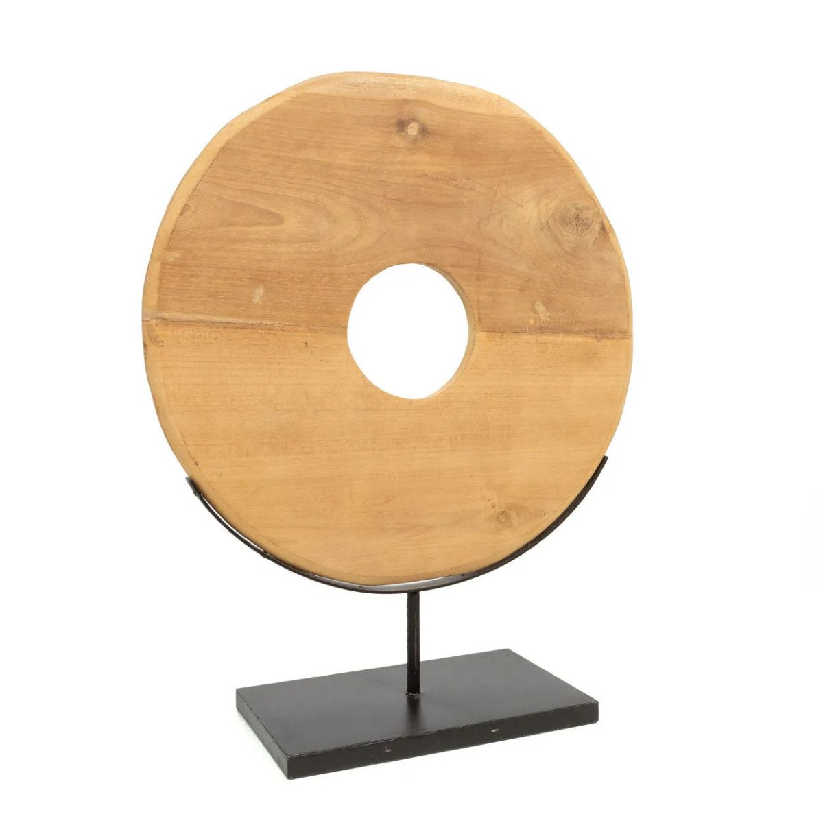 De Teak Schijf op Standaard - L - Afbeelding 7