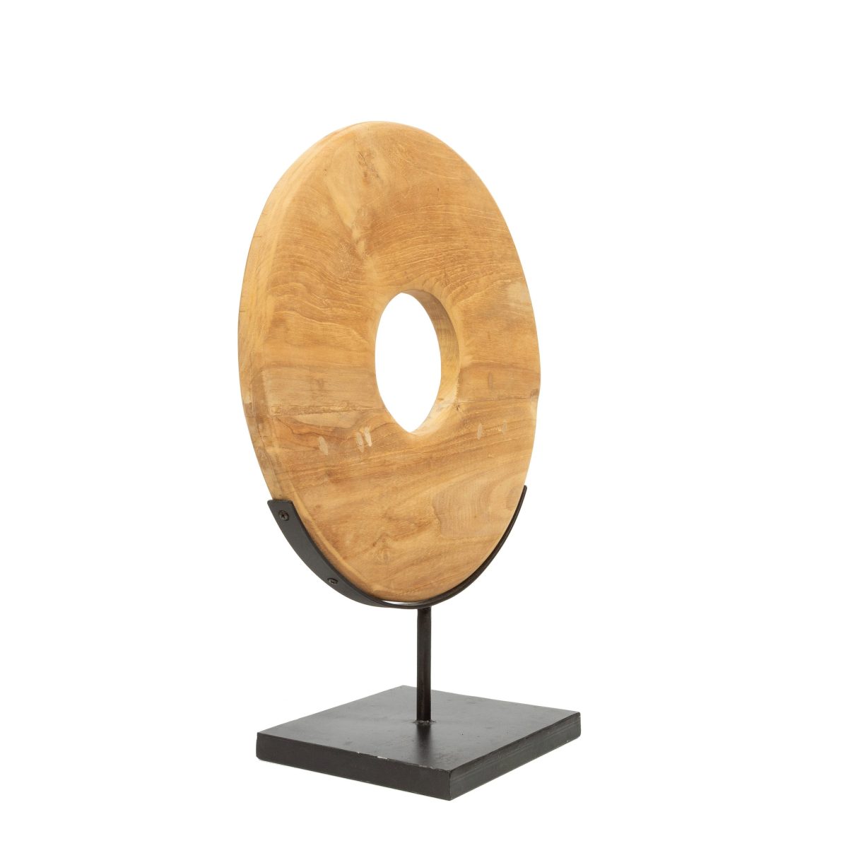 De Teak Schijf op Standaard - M - Afbeelding 6