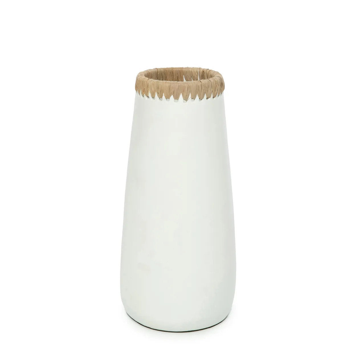 JABR039WN-L-0.jpg De Sluwe Vaas - Wit Natuurlijk - L - Afbeelding 1