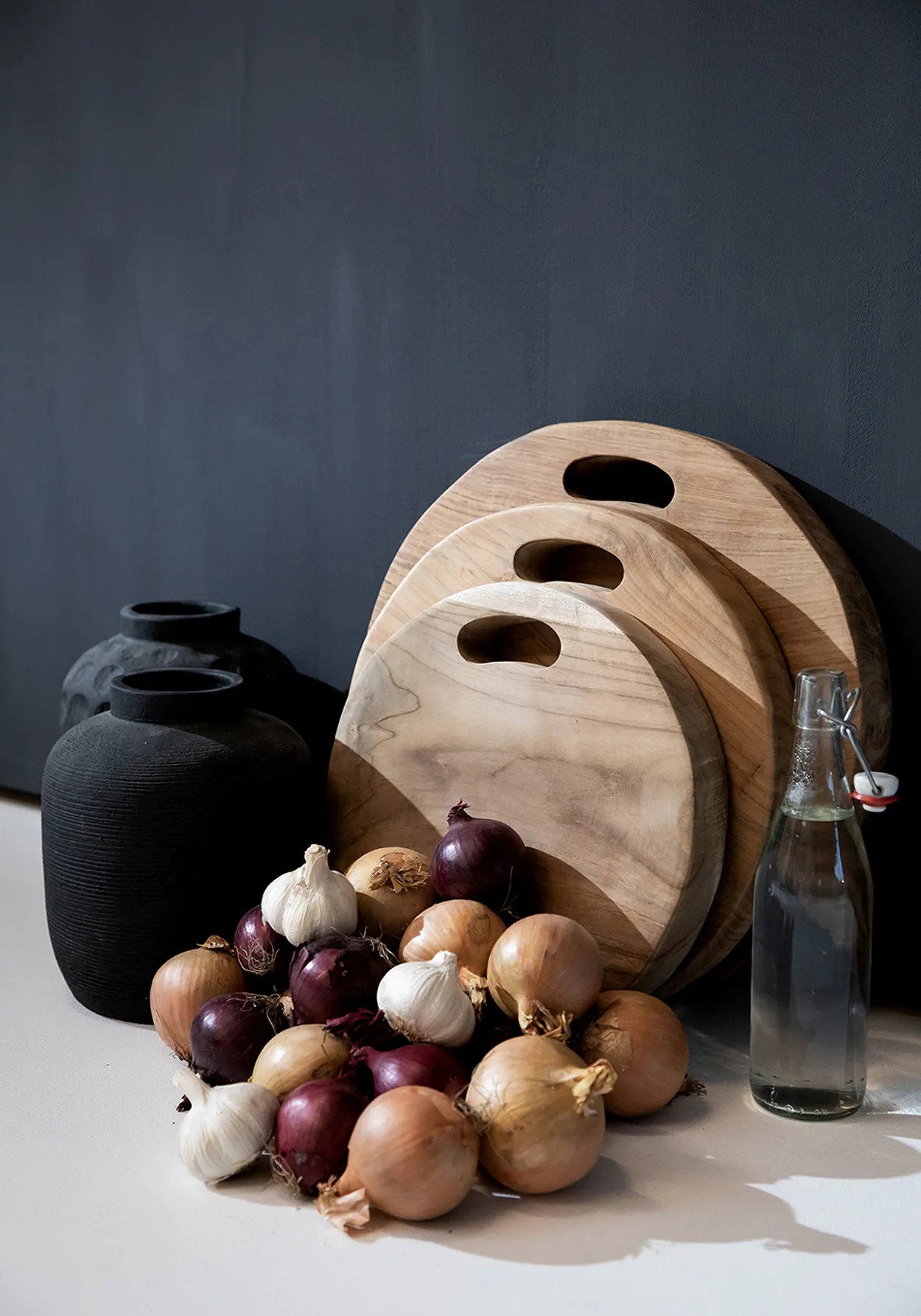 JABR042B-L-2.jpg De Trendy Vaas - Zwart - L - Afbeelding 3