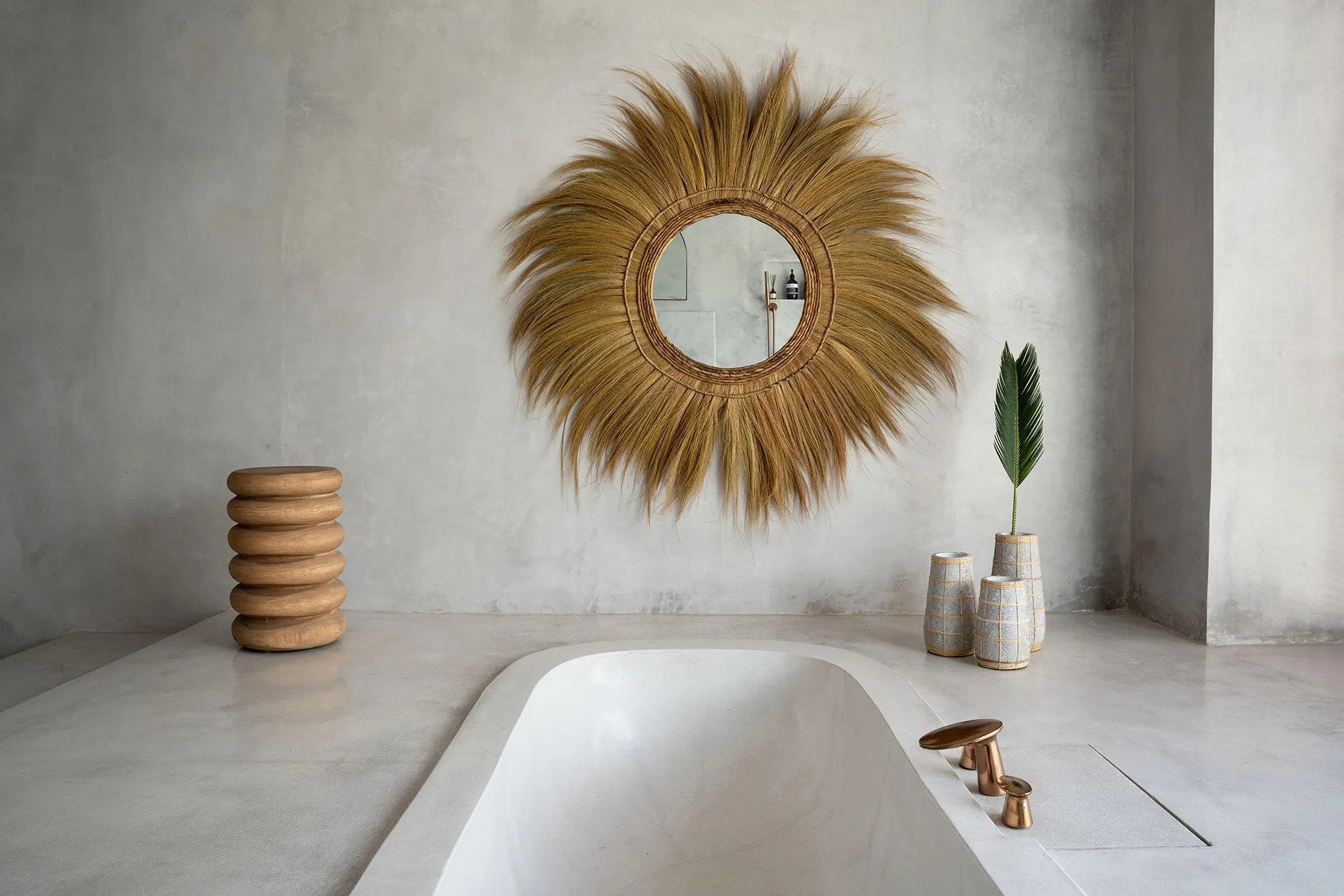 JABR086ConN-M-2.jpg De schattige vaas - Beton Natuurlijk - M - Afbeelding 3