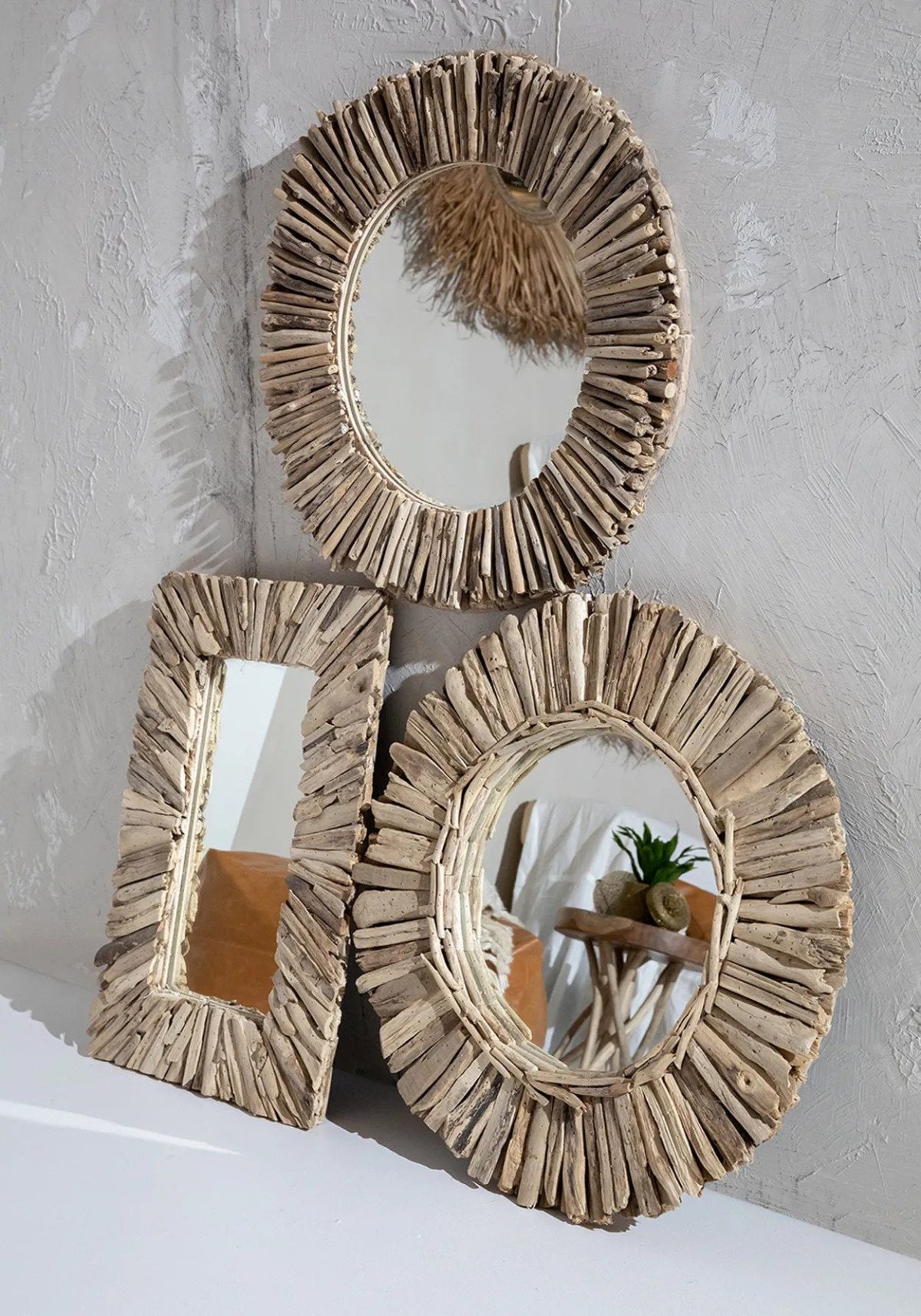 De Driftwood Ingelijste Spiegel - Natuurlijk - M - Afbeelding 6