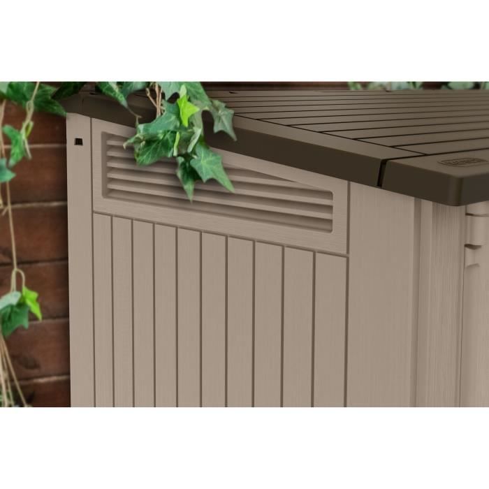 KET7290112634252-3.jpg KETER - Tuinbox - Multifunctioneel - zonder wielen - 880L - Beige - Afbeelding 4