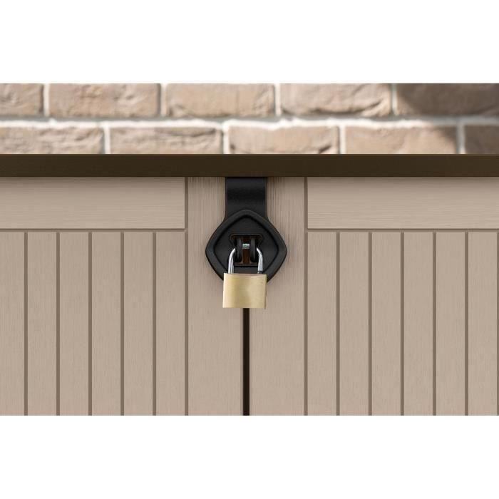 KET7290112634252-4.jpg KETER - Tuinbox - Multifunctioneel - zonder wielen - 880L - Beige - Afbeelding 5