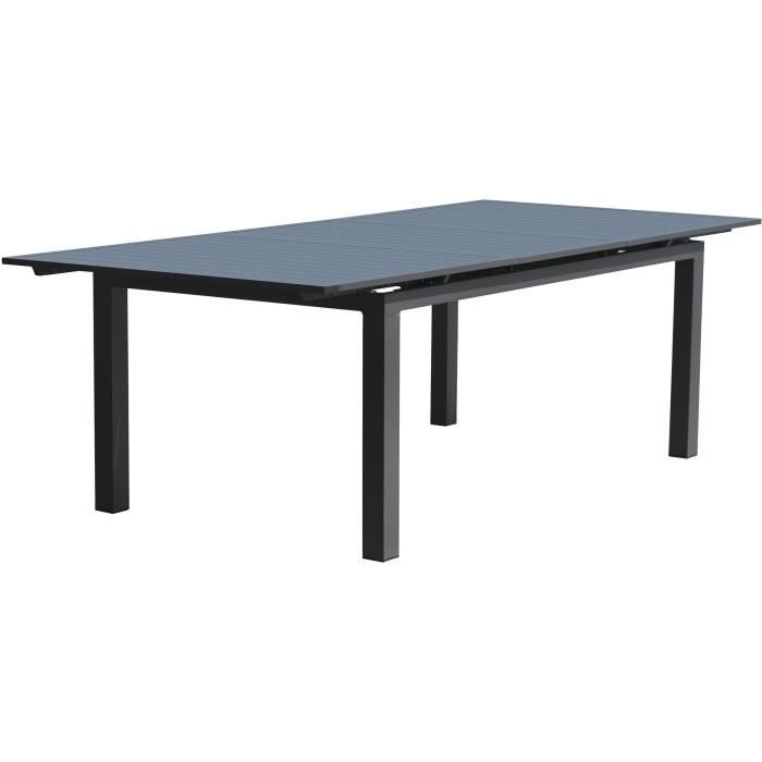 LEK3700286403874-0.jpg Rechthoekige uitschuifbare tuintafel - Antracietgrijs - Aluminium - 12 personen - 240/300 x 100 cm - MIAMI - DCB GARDEN - Afbeelding 1