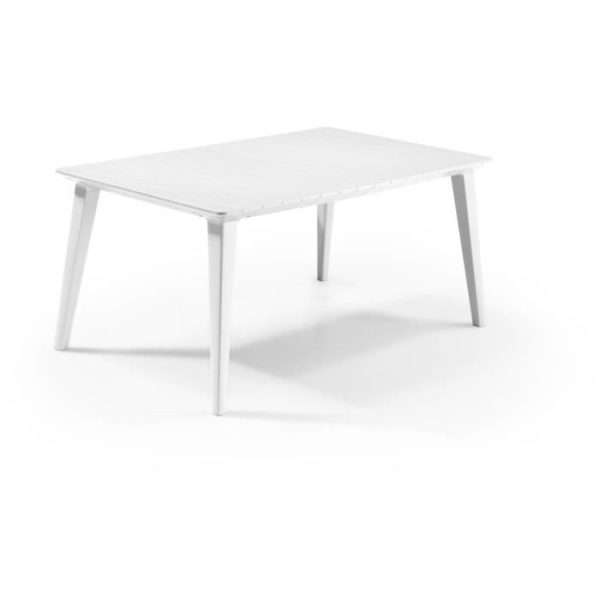 ALLIBERT GARDEN Lima tafel 160 6 personen - hedendaags design - wit