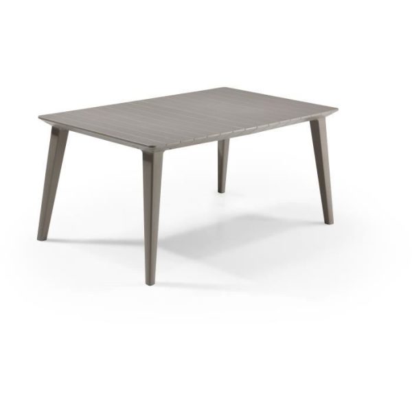 ALLIBERT GARDEN Lima Tafel 160 6 personen - Hedendaags design - Cappuccino