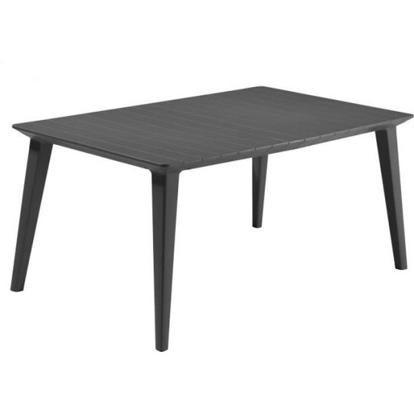 ALLIBERT GARDEN Lima tafel 160 6 personen - hedendaags design - grafiet