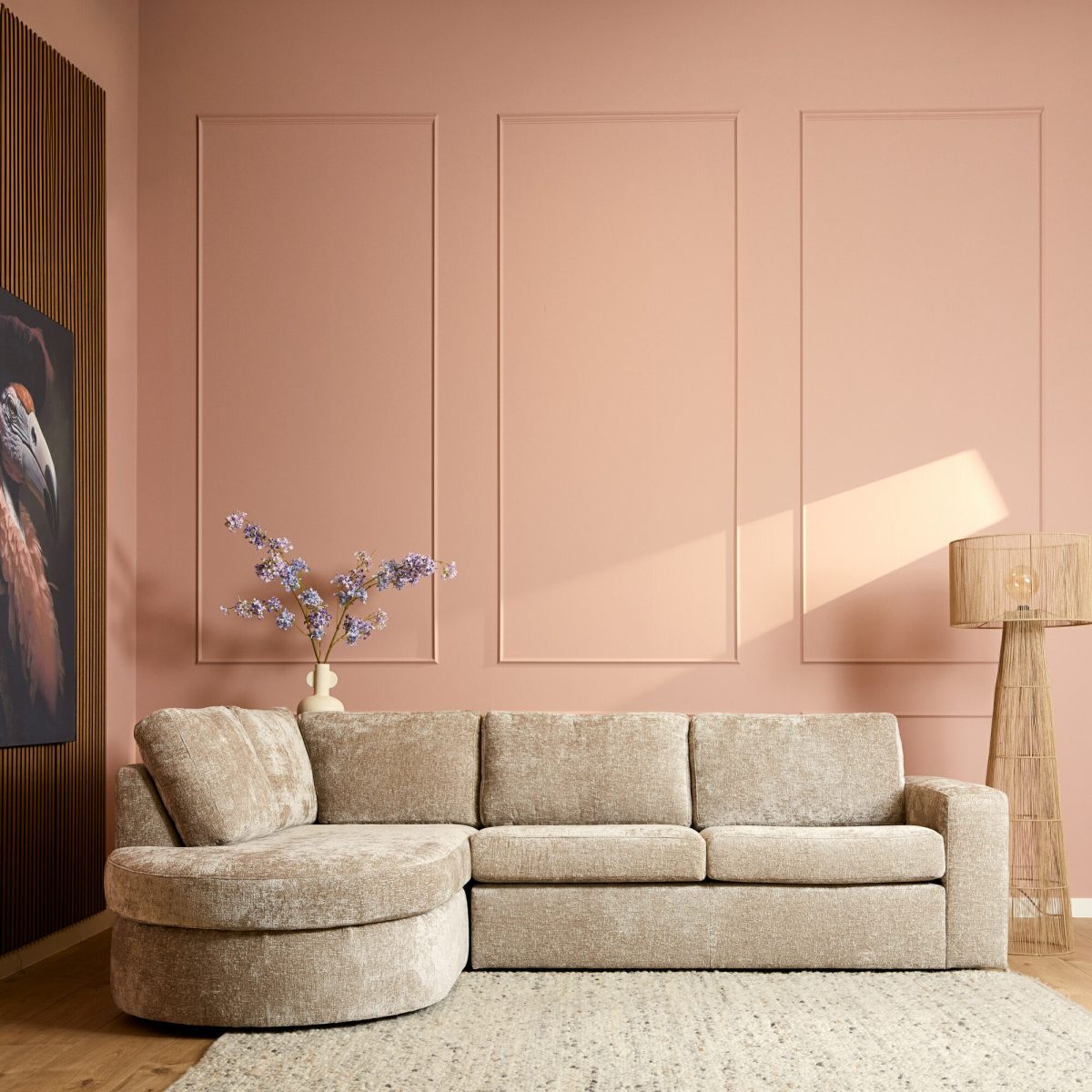 MijnSofa Alma | Beige | Divan Links + 2,5 zits | 5 jaar garantie - Afbeelding 1