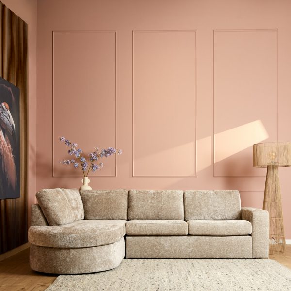 MijnSofa Alma | Beige | Divan Links + 2,5 zits | 5 jaar garantie