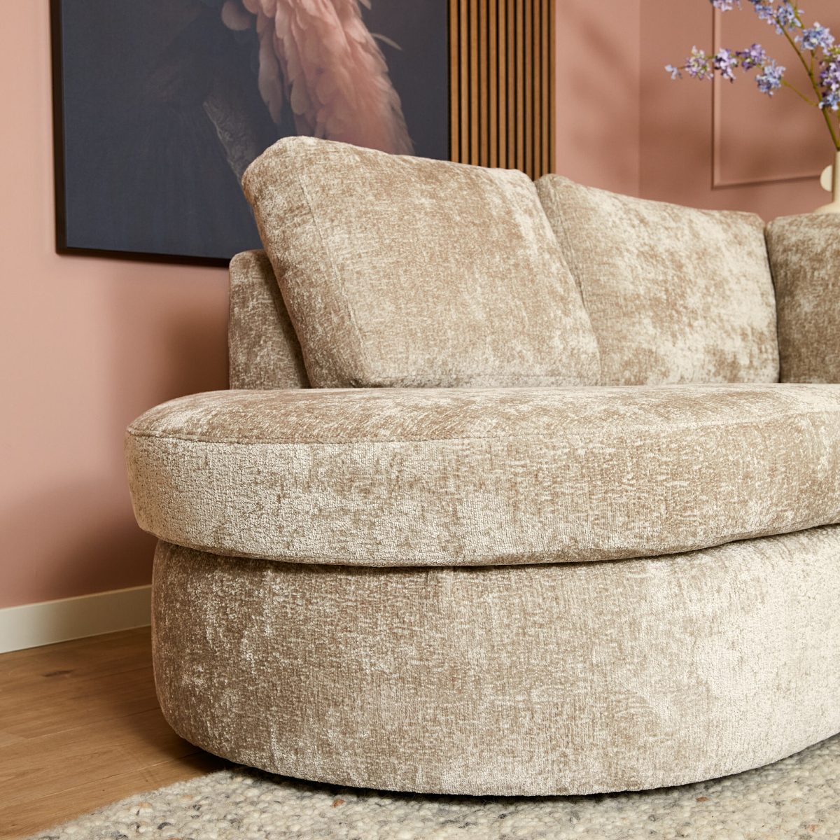MijnSofa Alma | Beige | Divan Links + 2,5 zits | 5 jaar garantie - Afbeelding 3