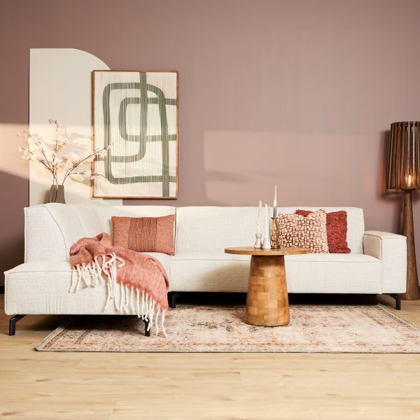 MijnSofa Floris | Divan Links + 2,5 zits | Beige | Baltimore