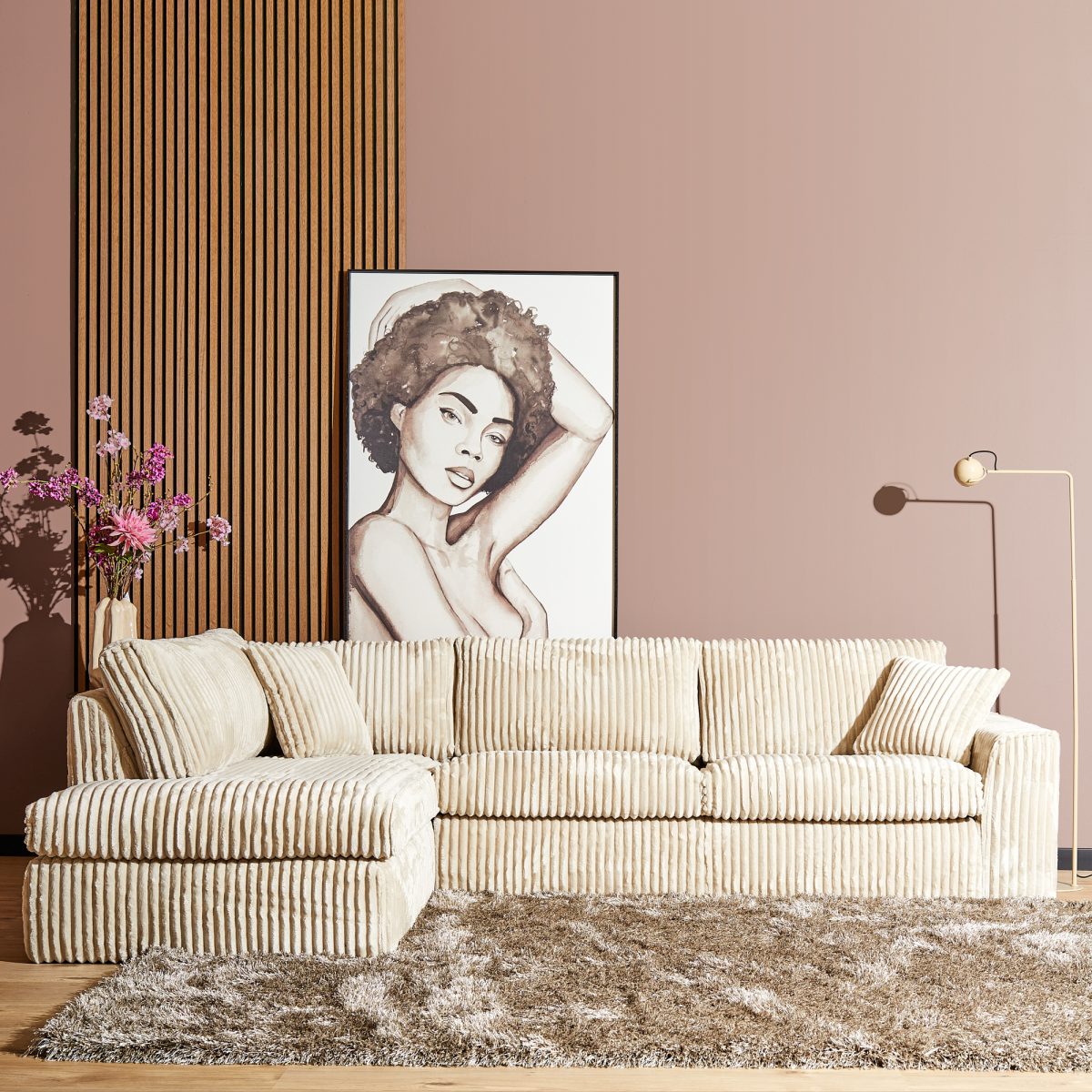 Hoekbank Teddy van MySofa | 5 jaar garantie | Divan Links + 2,5 zits - Afbeelding 2
