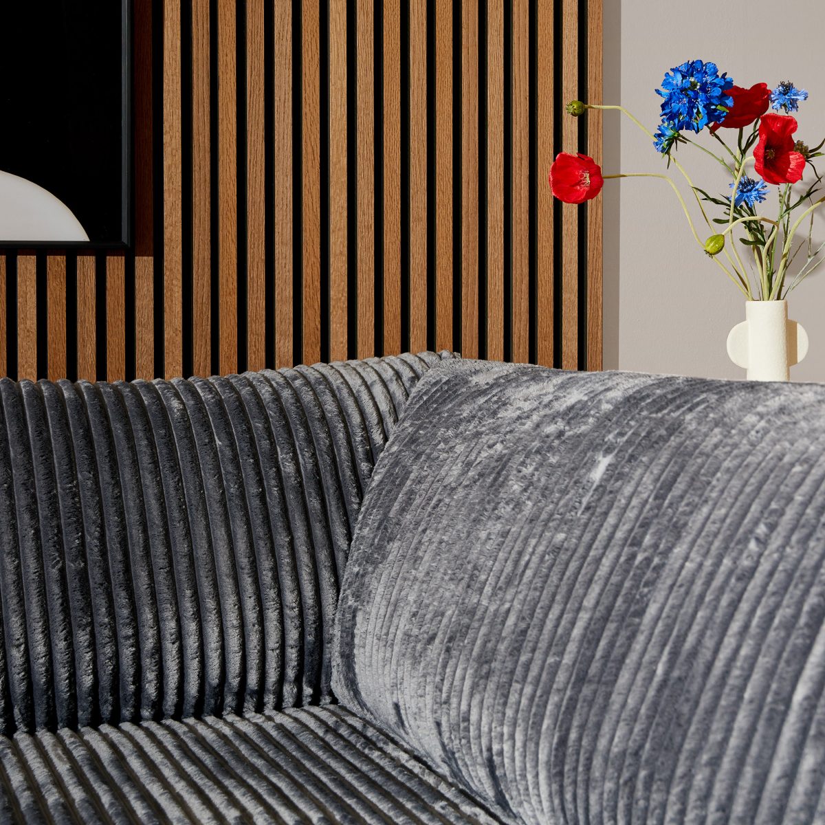 Hoekbank Teddy van MySofa | Antraciet | 5 jaar garantie | Divan Links + 2,5 zits - Afbeelding 4