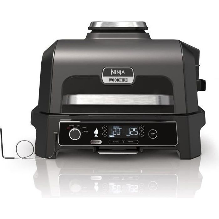 NIN0622356281058-0.jpg Elektrischer Grill und Räucherofen mit Thermometer - NINJA - Woodfire Pro XL - OG850EU - Outdoor-Grill und Airfryer - Afbeelding 1