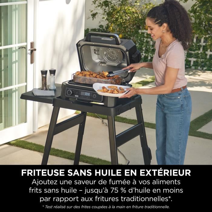 NIN0622356281058-4.jpg Elektrischer Grill und Räucherofen mit Thermometer - NINJA - Woodfire Pro XL - OG850EU - Outdoor-Grill und Airfryer - Afbeelding 5