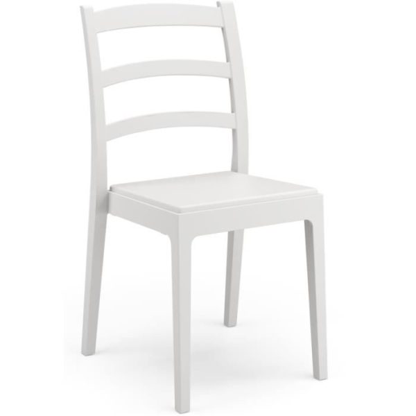 Set van 4 stoelen - ARETA - REA - 51 x 46 x H88 cm - Wit