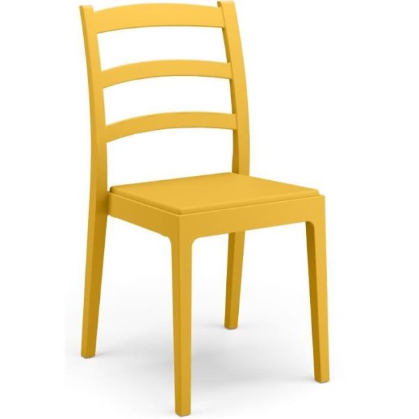 Set van 4 stoelen - ARETA - REA - 51 x 46 x H88 cm - Mosterd