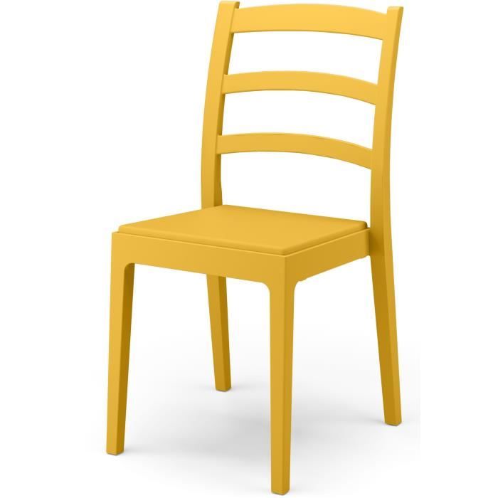 PHPREGSLGS-1.jpg Set van 4 stoelen - ARETA - REA - 51 x 46 x H88 cm - Mosterd - Afbeelding 2