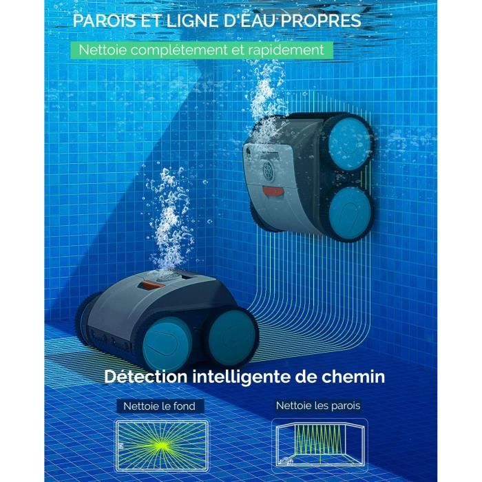 PTP3760275216908-4.jpg BESTWAY Aquaglide autonome zwembadrobotstofzuiger voor zwembaden met vlakke bodem 3,5 x 5 m, oplaadbare batterij - Afbeelding 5