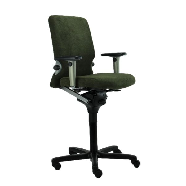 Gereviseerde Baliestoel Comforto 77 Regain Groen Hoog - Bureaustoel Kassastoel Ergonomisch (N)EN 1335