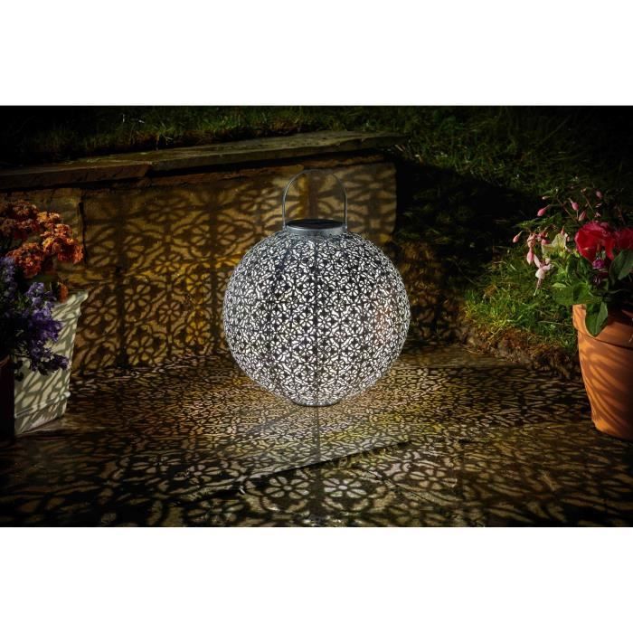 SMA5050642049702-0.jpg Zonnelantaarn Jumbo Damasque in open metalen werk. - Afbeelding 1