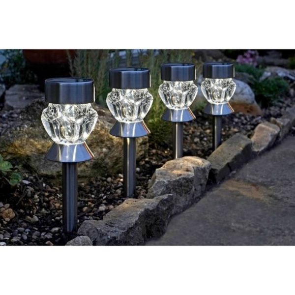 Kristalglas - tag van zonnelamp, set van 4