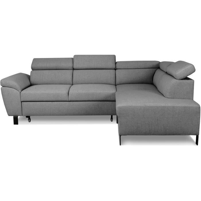 STANA134750-4.jpg Hoekbank ombouw - 4 personen - STAN - Antraciet stof - 3 hoofdsteunen - Omkeerbaar - 243 x 92 x 184 cm - Afbeelding 5