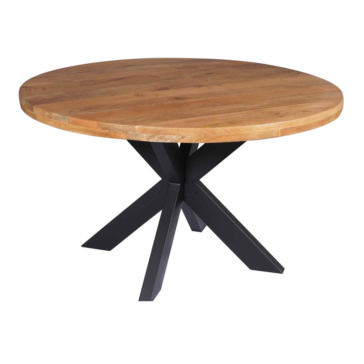 Eettafel Denver | Rond | Mangohout | 130 cm - Afbeelding 2