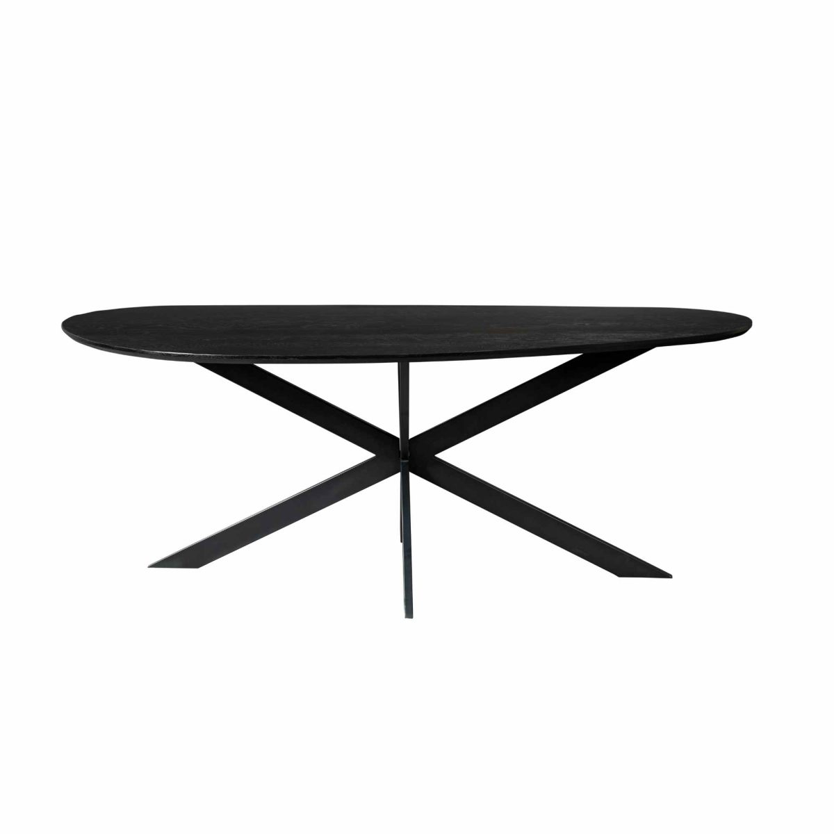 Eettafel Cloud | 180 cm | Eiken | Zwart - Afbeelding 2