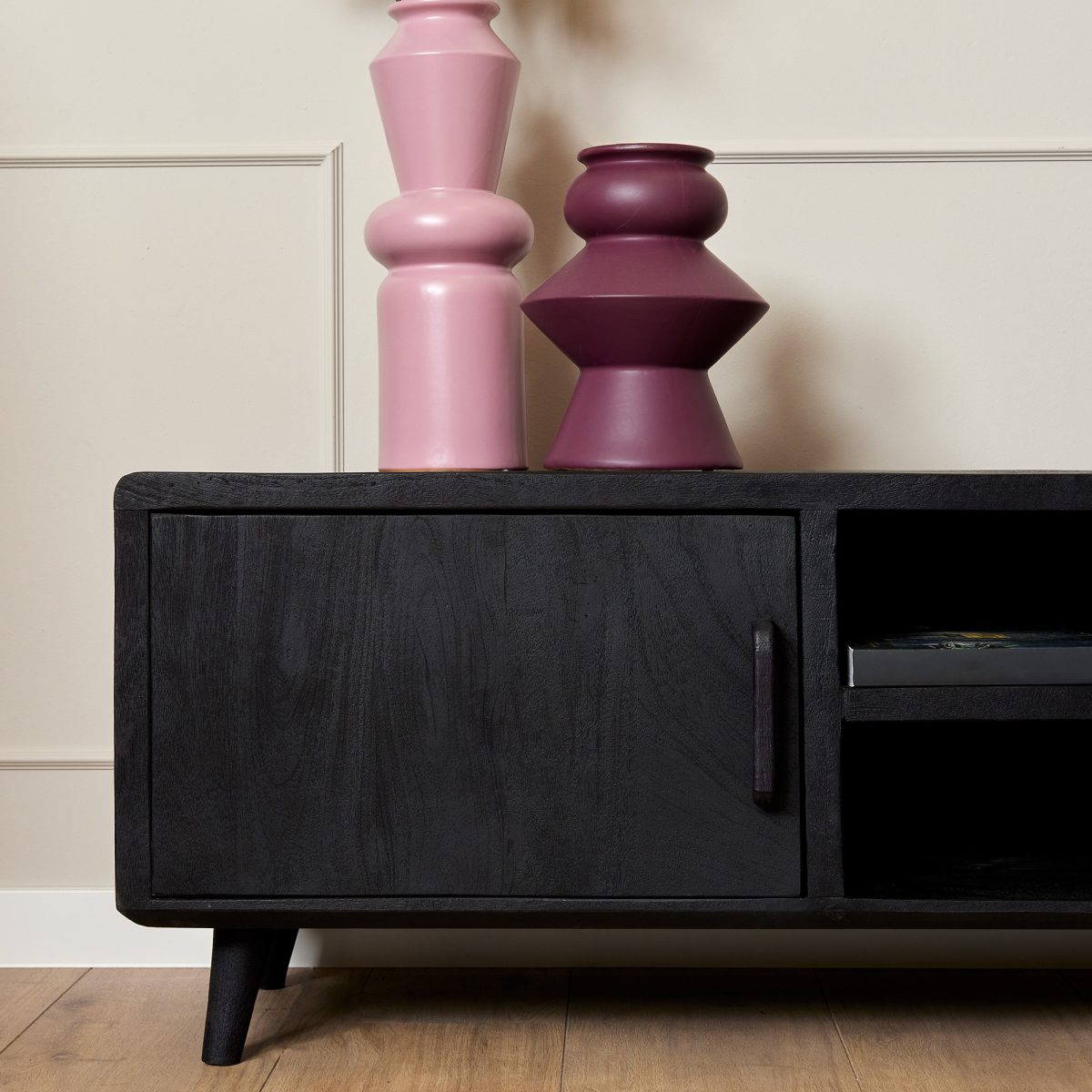 Tv-meubel Omaha Zwart | 180 cm - Afbeelding 2
