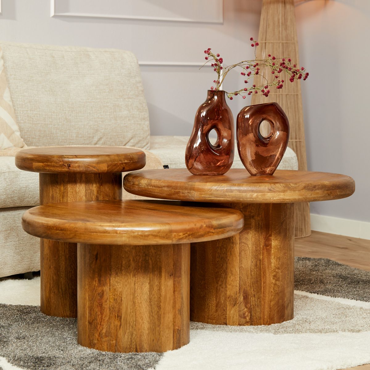 Salontafel Maya | set van 3 - Afbeelding 1