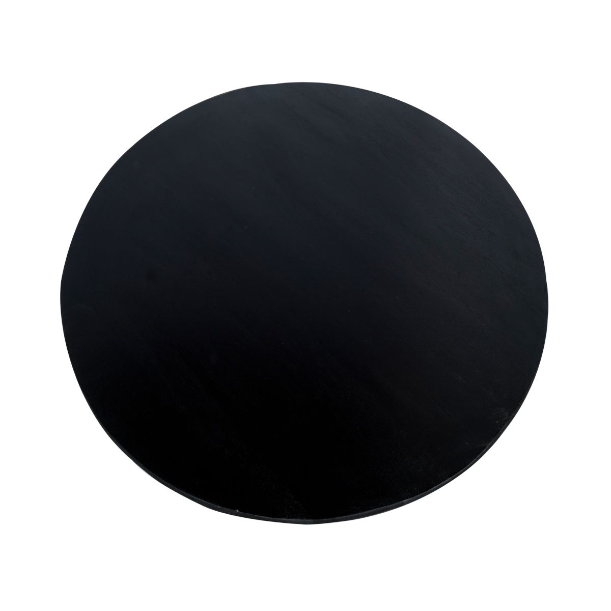 Eiken eettafel Ferris | Rond 110 cm | Zwart - Afbeelding 2
