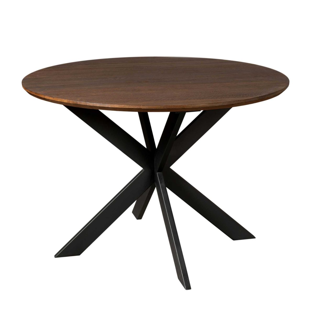 Eiken eettafel Ferris | Rond 150 cm | Bruin - Afbeelding 1