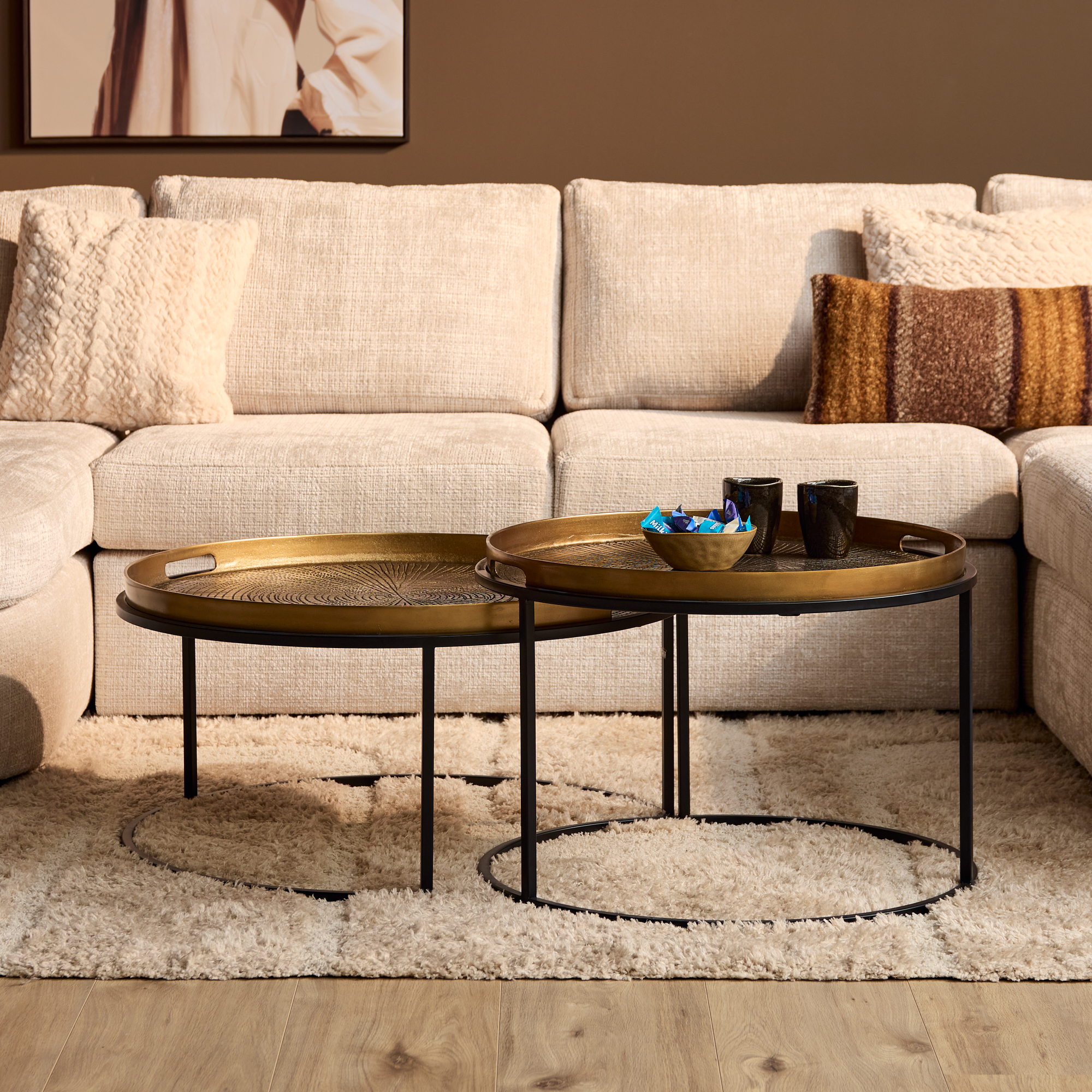 STF-2373-0-3.jpg Salontafel Julie | Set van 2 - Afbeelding 1