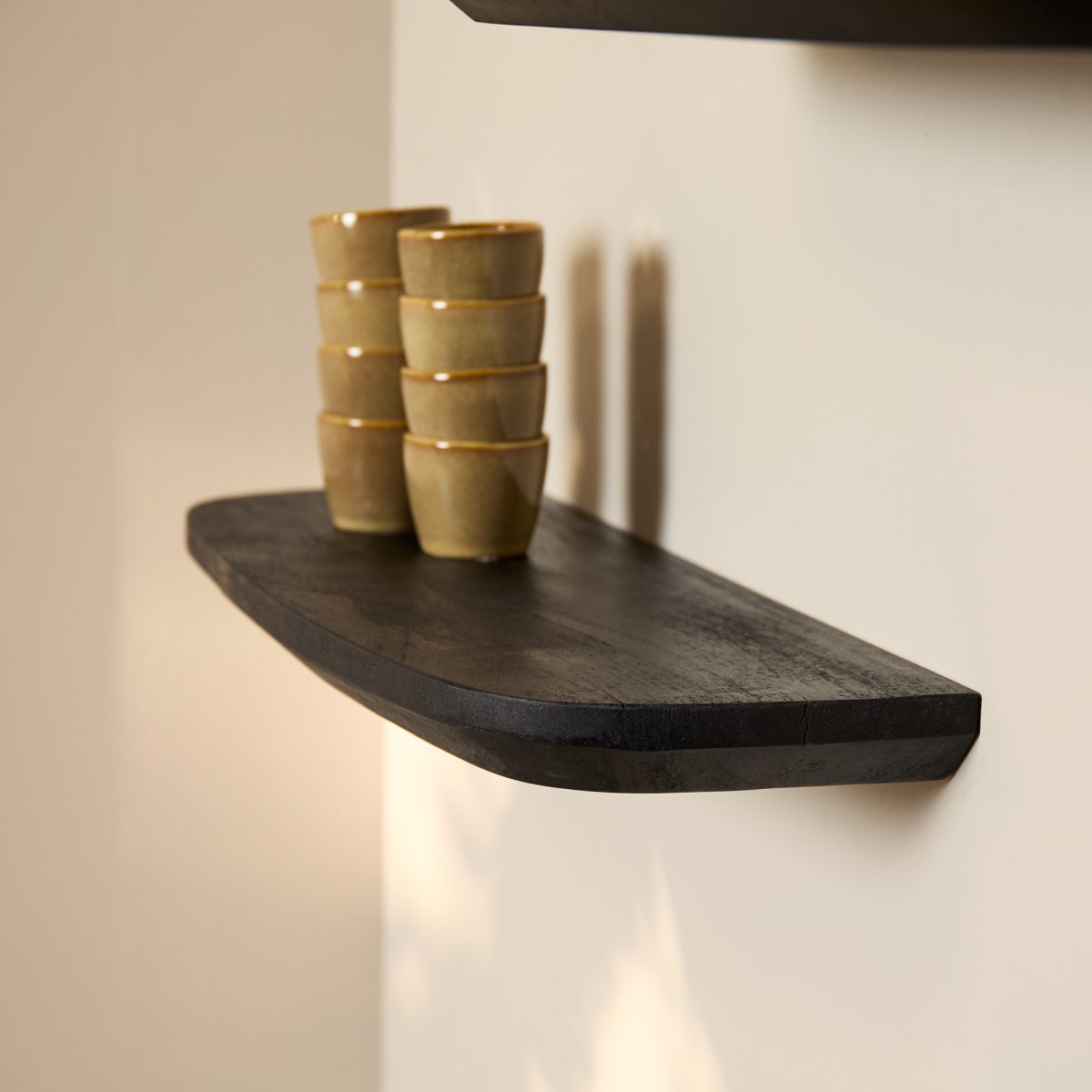 Wandplank Gusta Zwart | 60 cm | Set van 3 - Afbeelding 4