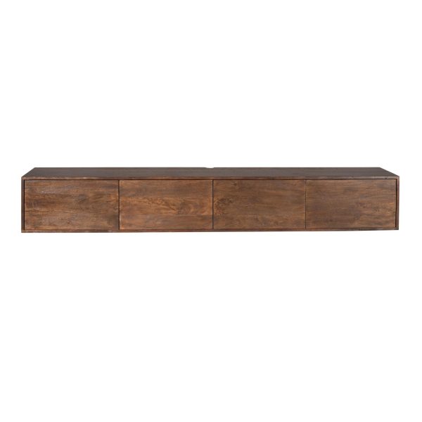 Zwevend tv-meubel Vision Brown | 240 cm