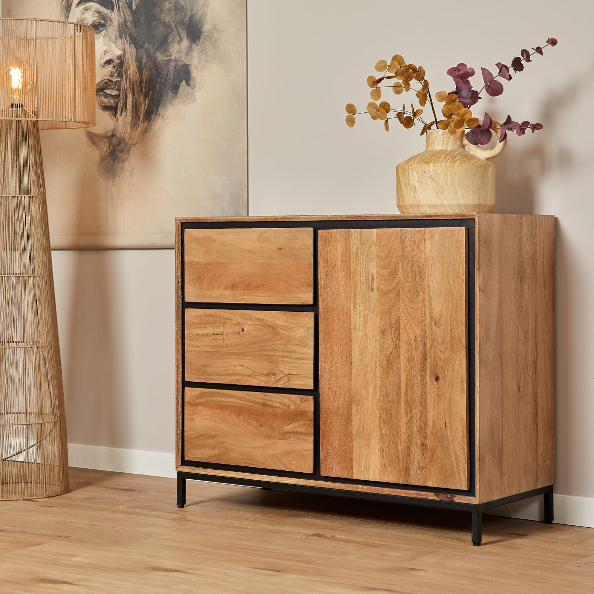 Kast RichWood | 100 cm - Afbeelding 1