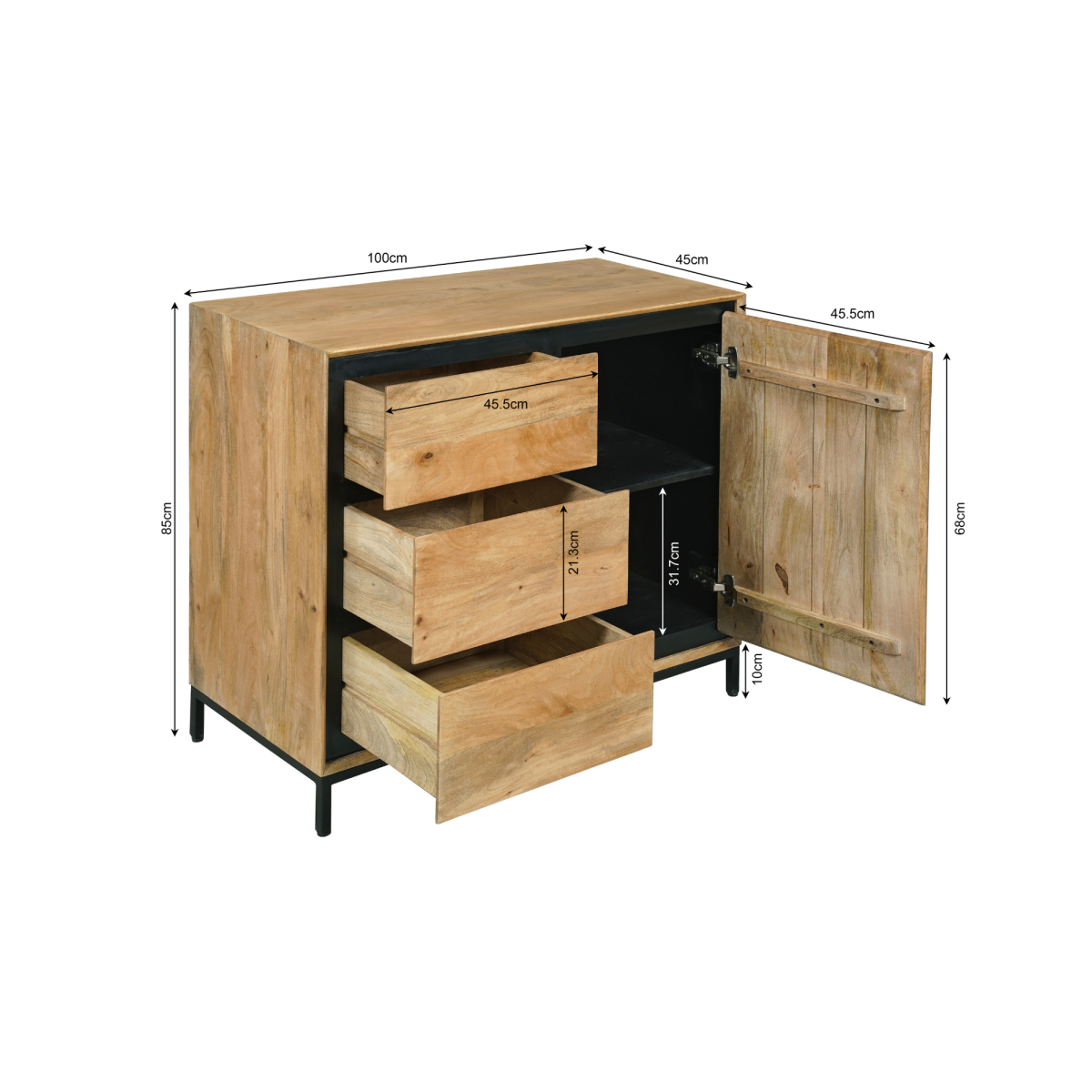 Kast RichWood | 100 cm - Afbeelding 9
