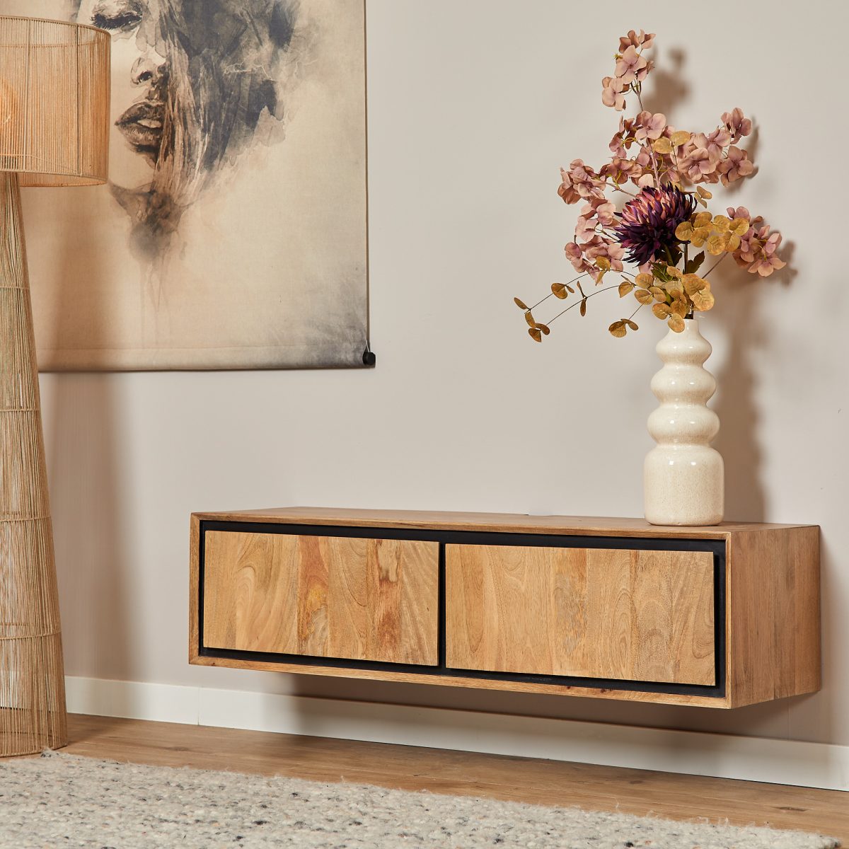 Zwevend tv-meubel RichWood | 120 cm - Afbeelding 1