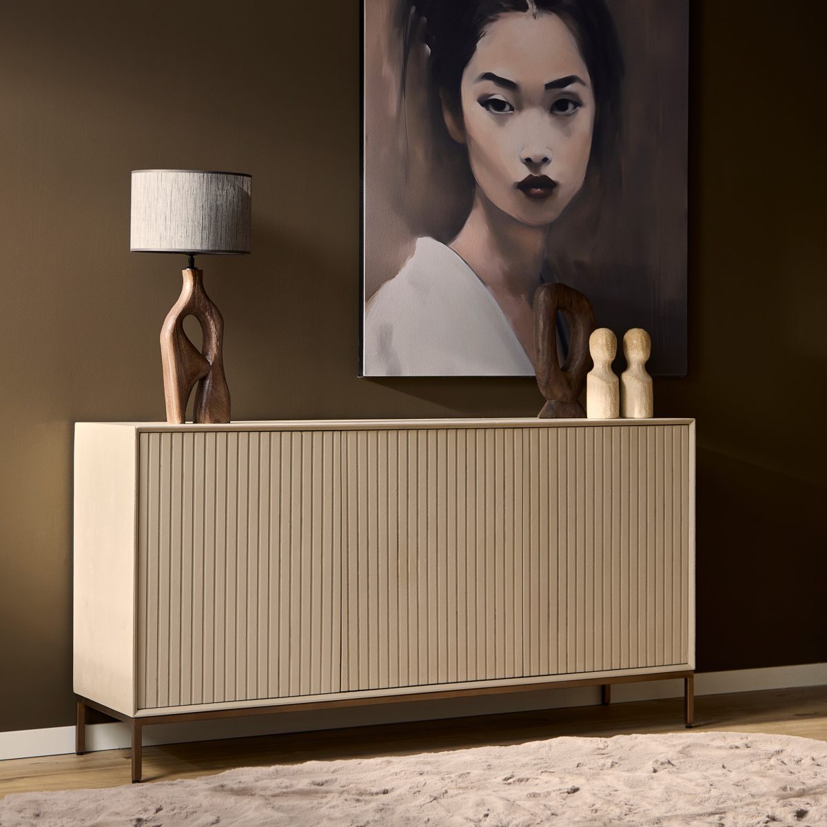 Dressoir Madison Sand | 165 cm - Afbeelding 1