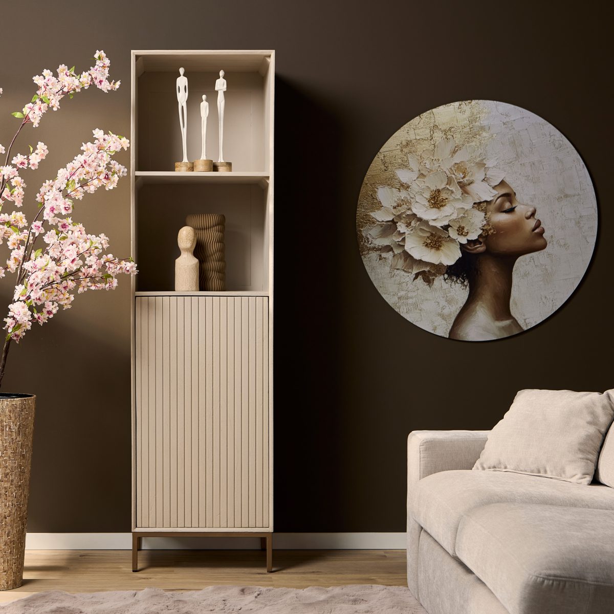 Boekenkast Madison Sand | 55 cm - Afbeelding 1