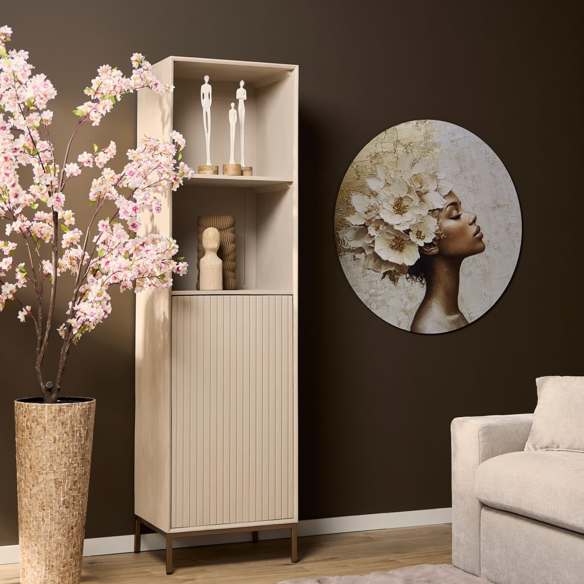 Boekenkast Madison Sand | 55 cm - Afbeelding 2
