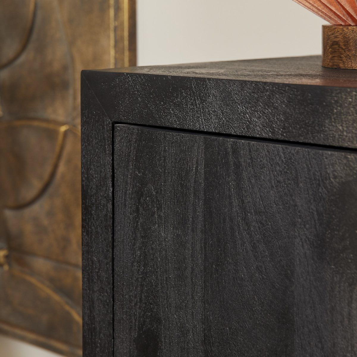 Dressoir Brussel Zwart 3 deuren | 150 cm - Afbeelding 3