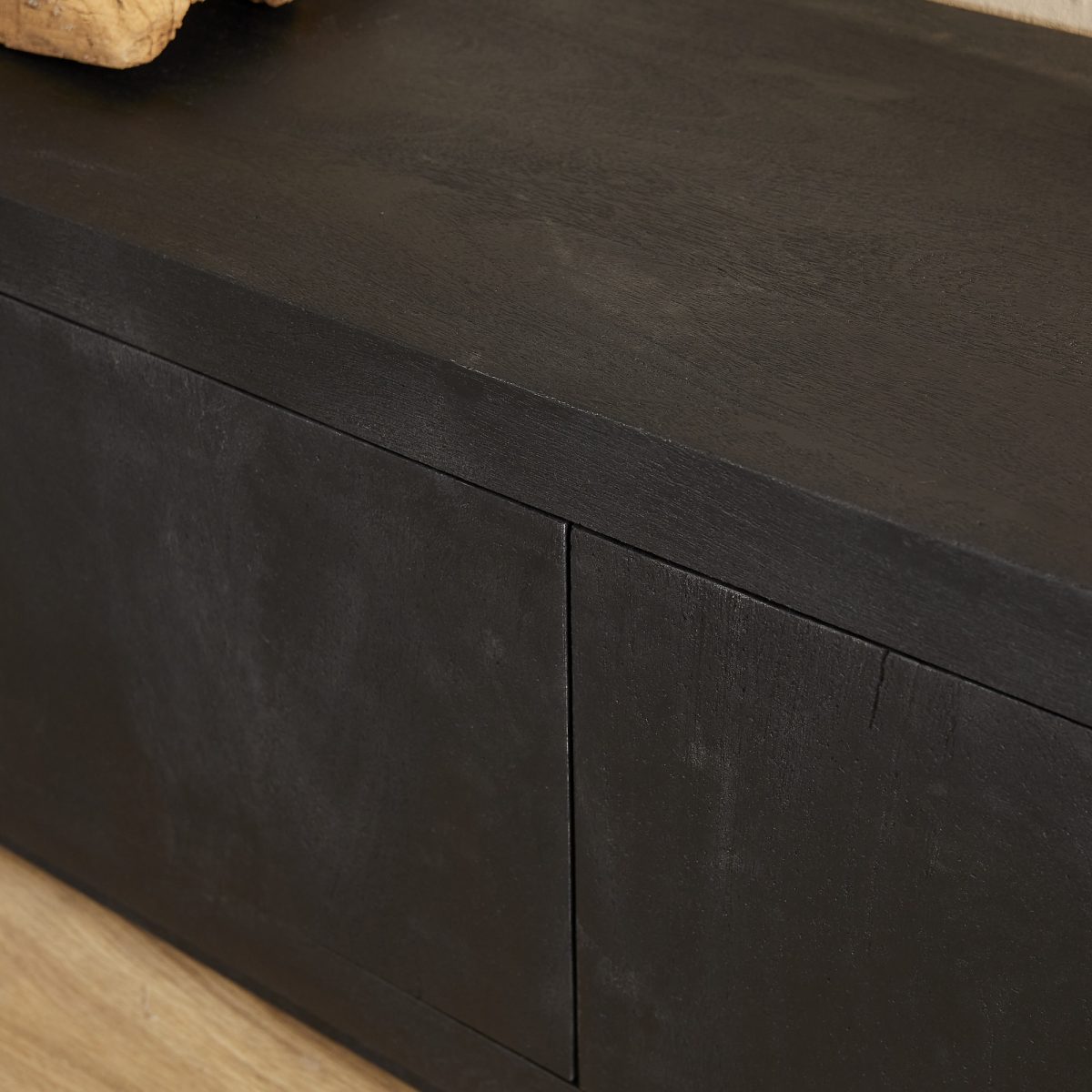 TV-meubel Brussel Zwart | 200 cm - Afbeelding 5