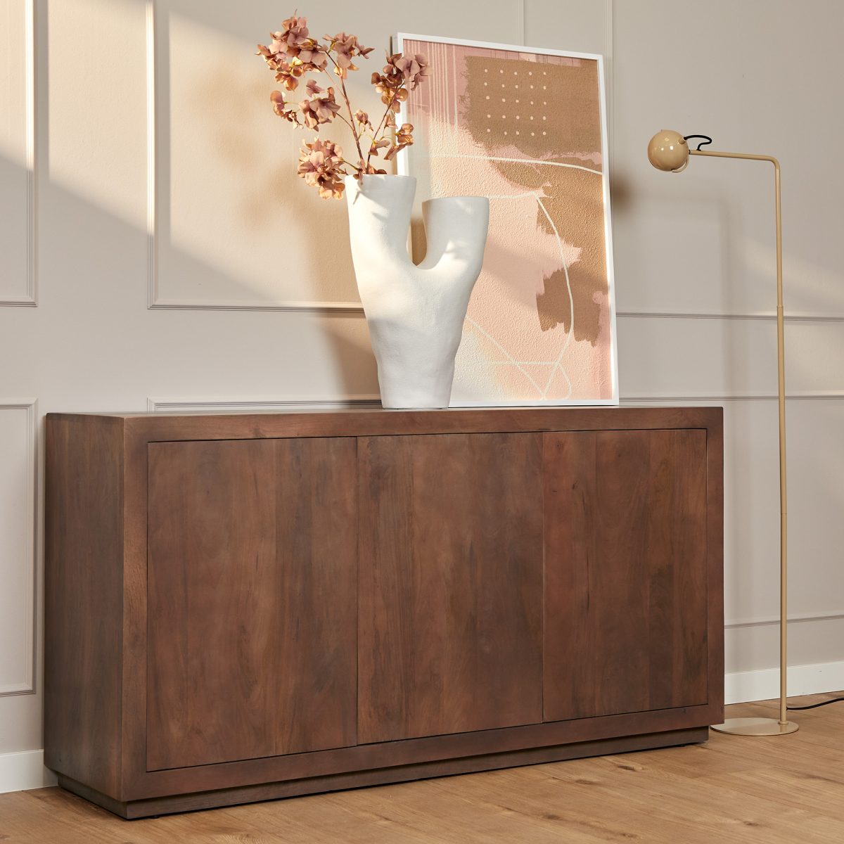 Dressoir Brussel Walnoot | 150 cm - Afbeelding 1